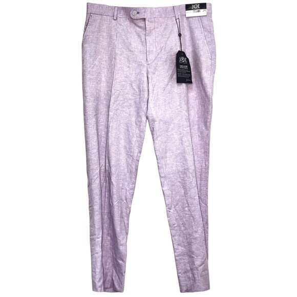 NWT JOE Joseph Abboud Linen Blend Slim-Fit Suit Separate Pants Lilac Size 38x30 - Picture 2 of 9
